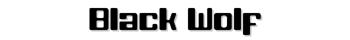 Black Wolf font